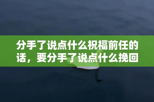 分手了说点什么祝福前任的话，要分手了说点什么挽回的话（要分手了说点什么挽回的话语）