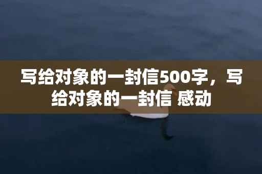 写给对象的一封信500字，写给对象的一封信 感动