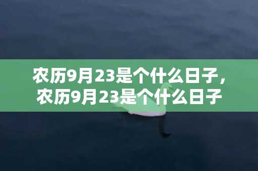 农历9月23是个什么日子，农历9月23是个什么日子