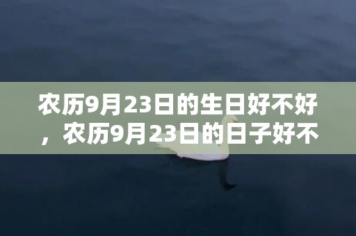 农历9月23日的生日好不好，农历9月23日的日子好不好