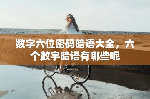 数字六位密码暗语大全，六个数字暗语有哪些呢