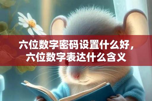 六位数字密码设置什么好，六位数字表达什么含义