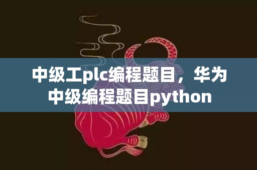 中级工plc编程题目，华为中级编程题目python