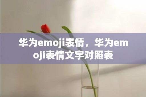 华为emoji表情，华为emoji表情文字对照表