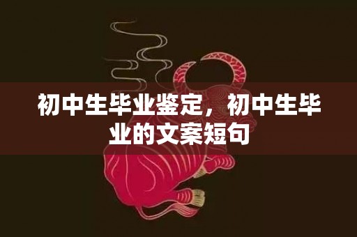 初中生毕业鉴定，初中生毕业的文案短句