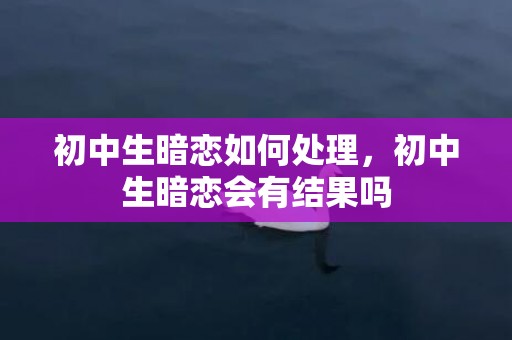 初中生暗恋如何处理，初中生暗恋会有结果吗