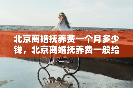 北京离婚抚养费一个月多少钱，北京离婚抚养费一般给多少