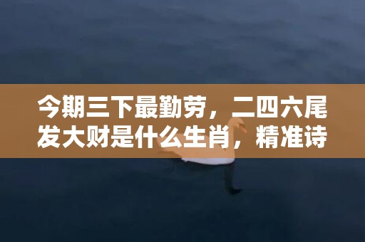 今期三下最勤劳，二四六尾发大财是什么生肖，精准诗词落实