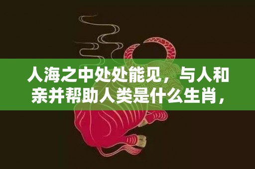 人海之中处处能见，与人和亲并帮助人类是什么生肖，精准回答落实