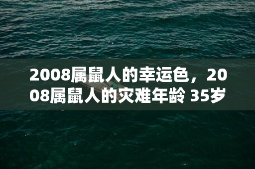 2008属鼠人的幸运色，2008属鼠人的灾难年龄 35岁感情出现波折