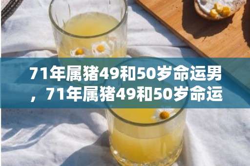 71年属猪49和50岁命运男，71年属猪49和50岁命运 71年属猪人命理