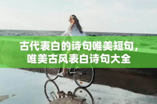 古代表白的诗句唯美短句，唯美古风表白诗句大全