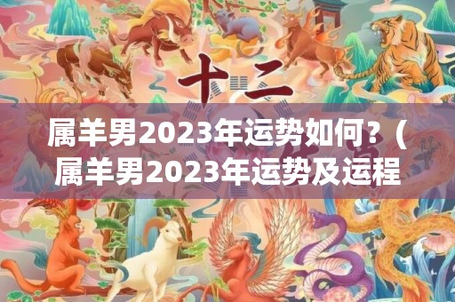 属羊男2023年运势如何？(属羊男2023年运势及运程)