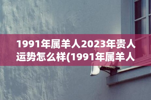 1991年属羊人2023年贵人运势怎么样(1991年属羊人的全年运势详解)