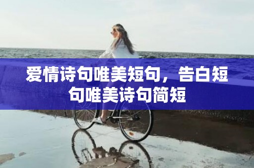 爱情诗句唯美短句，告白短句唯美诗句简短