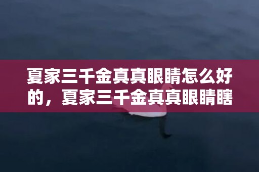 夏家三千金真真眼睛怎么好的，夏家三千金真真眼睛瞎了