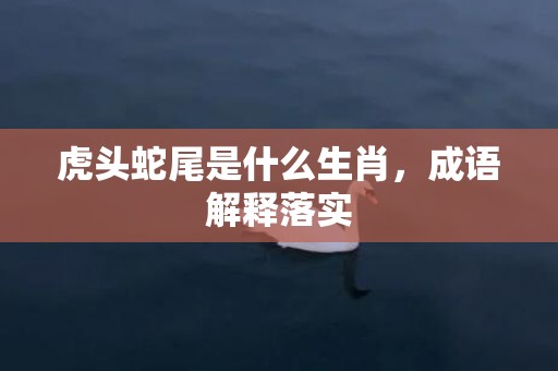 虎头蛇尾是什么生肖，成语解释落实