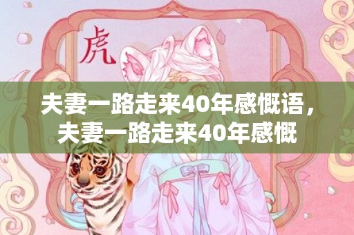 夫妻一路走来40年感慨语，夫妻一路走来40年感慨