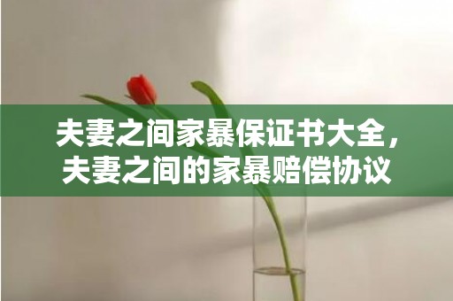 夫妻之间家暴保证书大全，夫妻之间的家暴赔偿协议