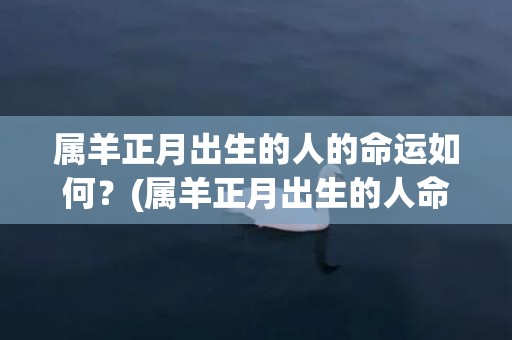 属羊正月出生的人的命运如何？(属羊正月出生的人命运怎么样)