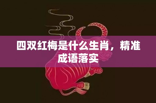 四双红梅是什么生肖，精准成语落实