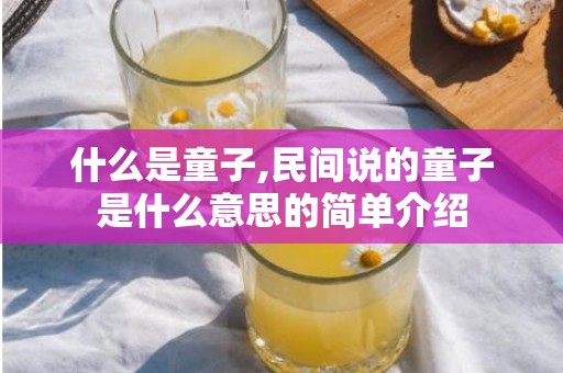 什么是童子,民间说的童子是什么意思的简单介绍