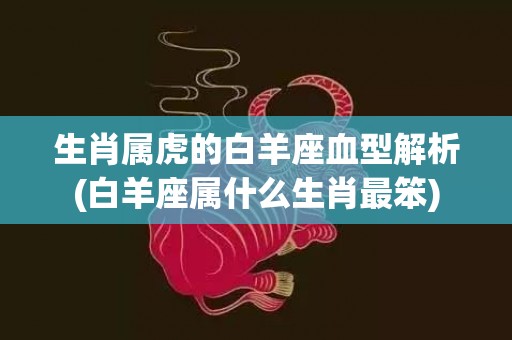 生肖属虎的白羊座血型解析(白羊座属什么生肖最笨)