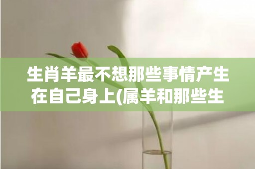 生肖羊最不想那些事情产生在自己身上(属羊和那些生肖好)