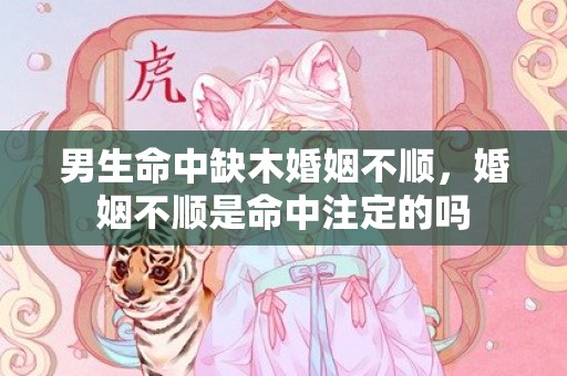 男生命中缺木婚姻不顺，婚姻不顺是命中注定的吗