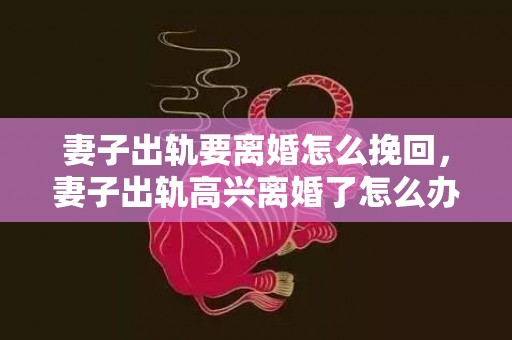 妻子出轨要离婚怎么挽回，妻子出轨高兴离婚了怎么办