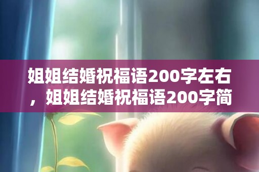 姐姐结婚祝福语200字左右，姐姐结婚祝福语200字简短