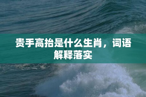 贵手高抬是什么生肖，词语解释落实