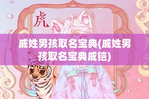 戚姓男孩取名宝典(戚姓男孩取名宝典戚铠)