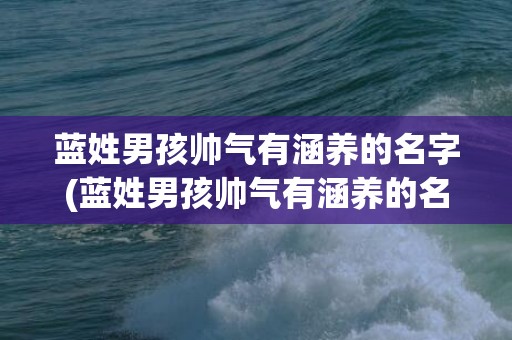 蓝姓男孩帅气有涵养的名字(蓝姓男孩帅气有涵养的名字)