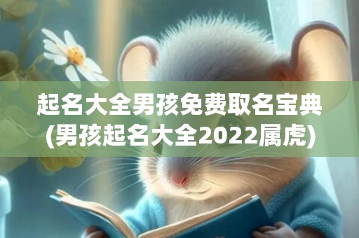 起名大全男孩免费取名宝典(男孩起名大全2022属虎)