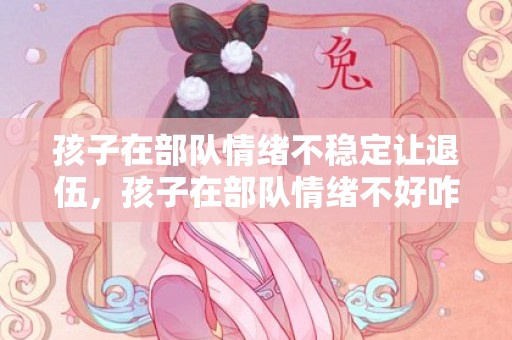 孩子在部队情绪不稳定让退伍，孩子在部队情绪不好咋办呢