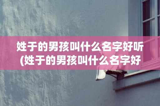 姓于的男孩叫什么名字好听(姓于的男孩叫什么名字好一个字)