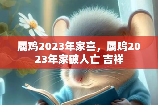 属鸡2023年家喜，属鸡2023年家破人亡 吉祥