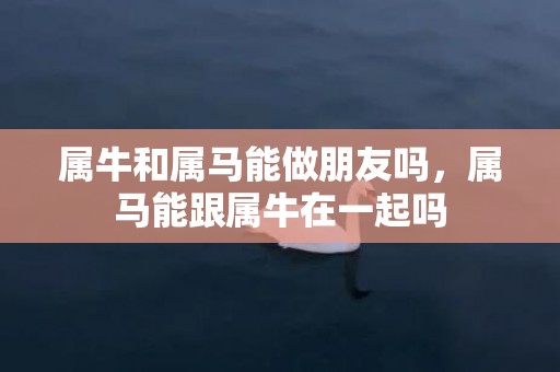 属牛和属马能做朋友吗，属马能跟属牛在一起吗