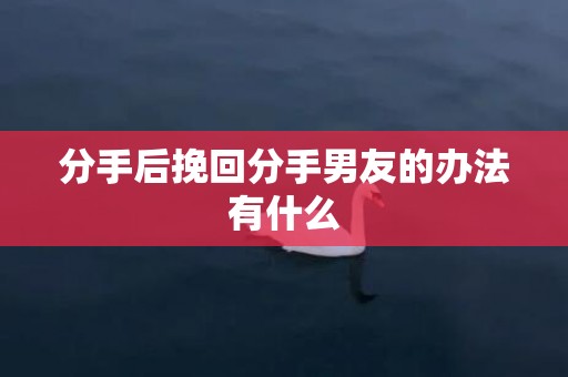 分手后挽回分手男友的办法有什么