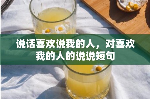 说话喜欢说我的人，对喜欢我的人的说说短句