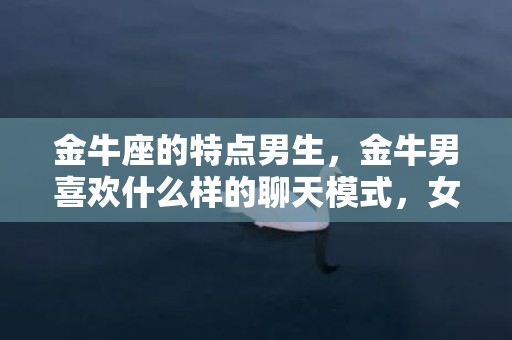 金牛座的特点男生，金牛男喜欢什么样的聊天模式，女生和金牛男聊天的忌讳