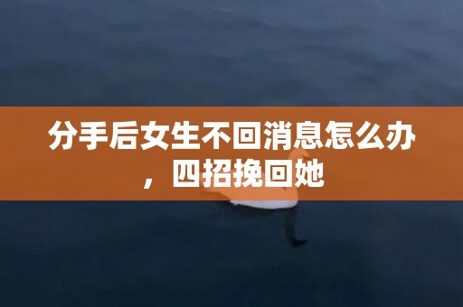 分手后女生不回消息怎么办，四招挽回她