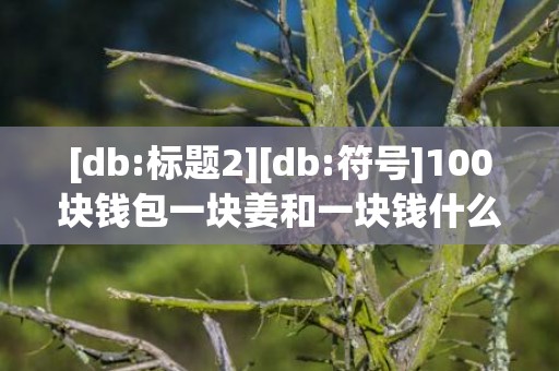 [db:标题2][db:符号]100块钱包一块姜和一块钱什么意思，100块钱包一块姜什么意思