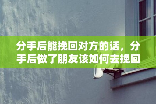 分手后能挽回对方的话，分手后做了朋友该如何去挽回