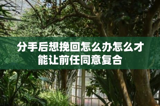 分手后想挽回怎么办怎么才能让前任同意复合