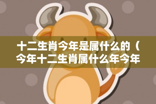 十二生肖今年是属什么的（今年十二生肖属什么年今年十二生肖年份表）