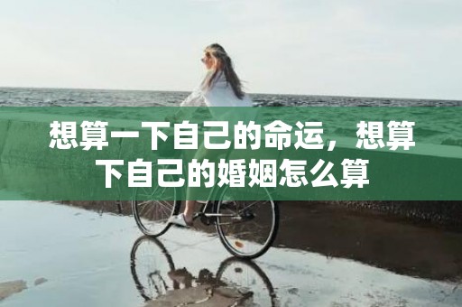 想算一下自己的命运，想算下自己的婚姻怎么算