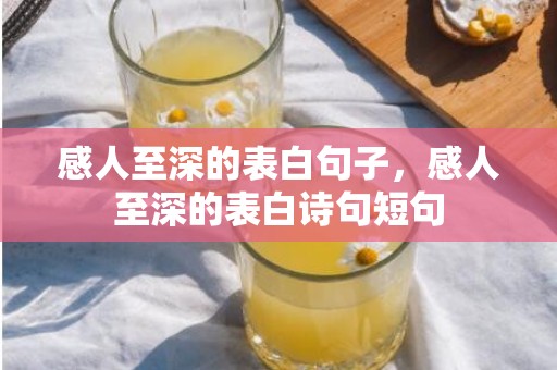 感人至深的表白句子，感人至深的表白诗句短句