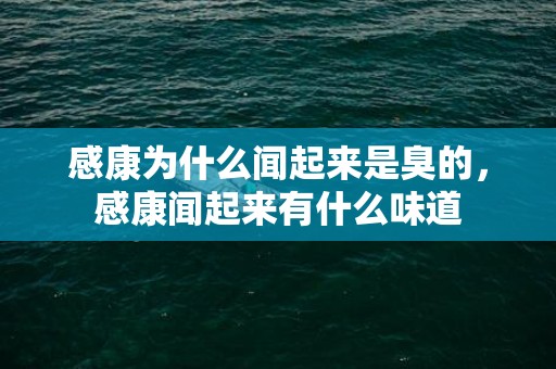 感康为什么闻起来是臭的，感康闻起来有什么味道